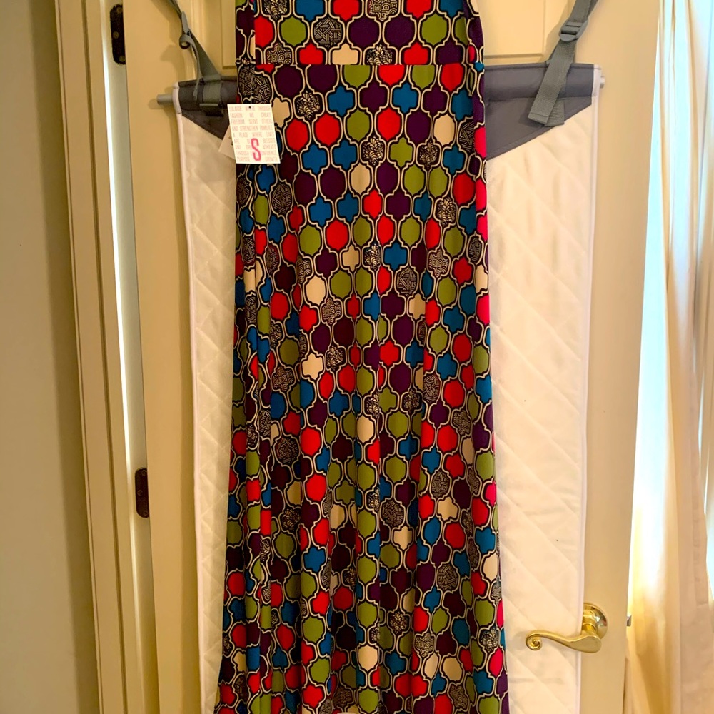 Lularoe quatrefoil print maxi dress NWT!